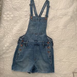 Madewell Denim Overall Shorts